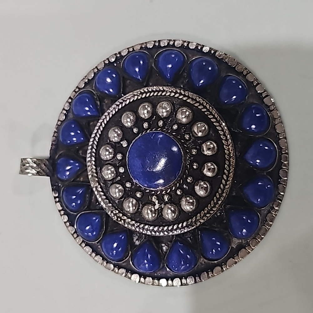 Silver blue pendant - Picture 4 of 7